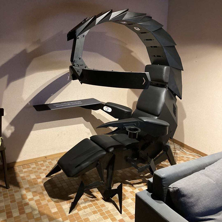 Office Tech Design - お手頃価格のモダンデザインRGBハイエンドハイテク多機能ゼロ・グラビティチェアゲーミングスコーピオン