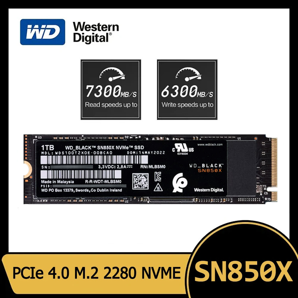 Samsung Ssd 980 Pro - WesternDigital内蔵ソリッドステートディスク,wd sn850x ssd,1テラバイト,2テラバイト,nvme,gen4,pcie,m.2,2280,pcie 4.0x,ps5,デスクトップ,ラップトップに適しています