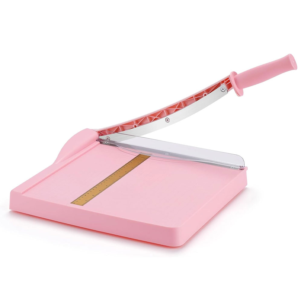 Paper Cutting Guillotine - 安全ガードとブレードロック付きギロチン式ペーパーカッター、12インチの裁断幅、16枚の紙を裁断できます。