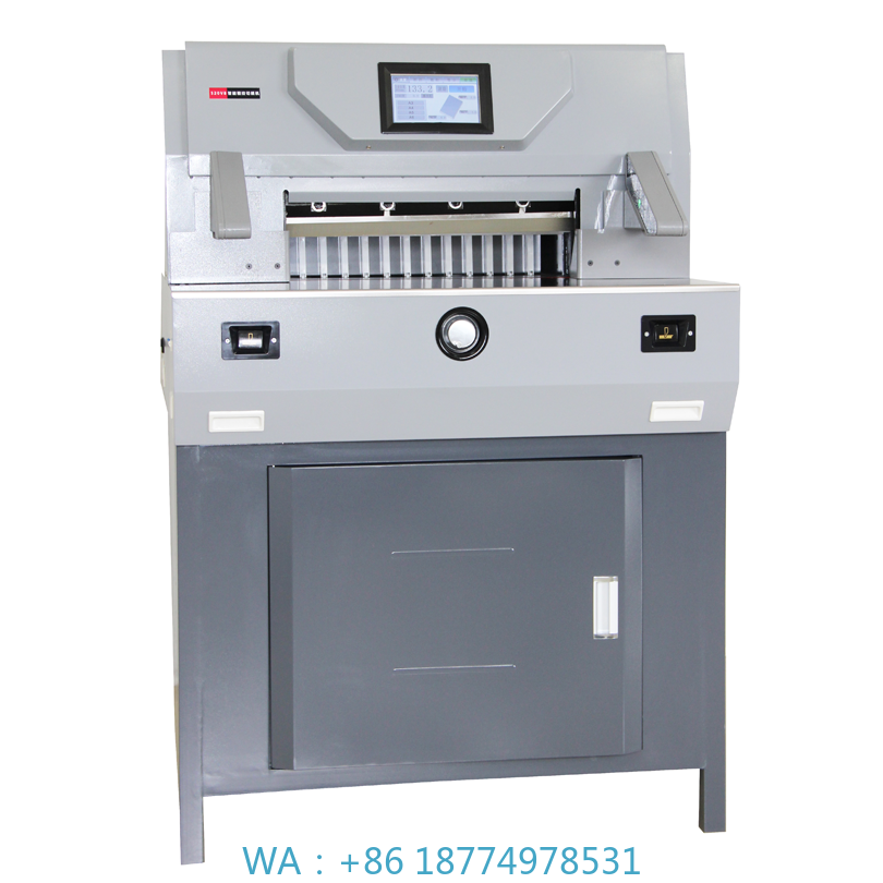 Paper Cutting Guillotine - 切断機 電動ギロチン 520V8 ペーパーカッター タッチディスプレイ制御 520mm