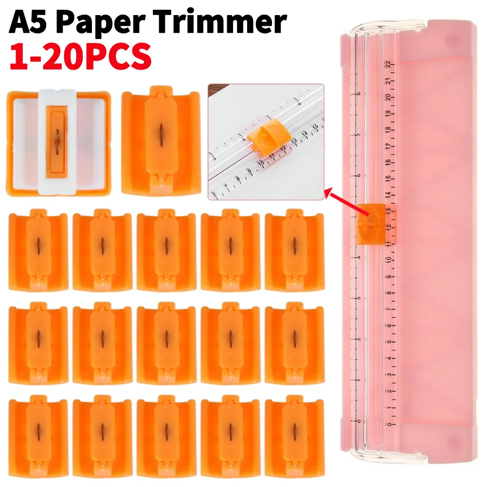Paper Cutting Guillotine - 1-20 個 A4 A5 紙切断ギロチン替刃カッター引き出し定規付きフォトトリマースクラップブッキングツール