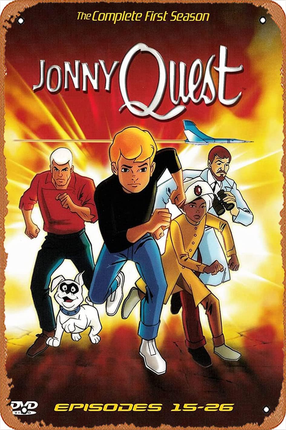 Office Quest - ジョニーキュースト（テレビシリーズ1964-1965）メタルサイン レトロな壁飾り 自宅 カフェ オフィス 店舗