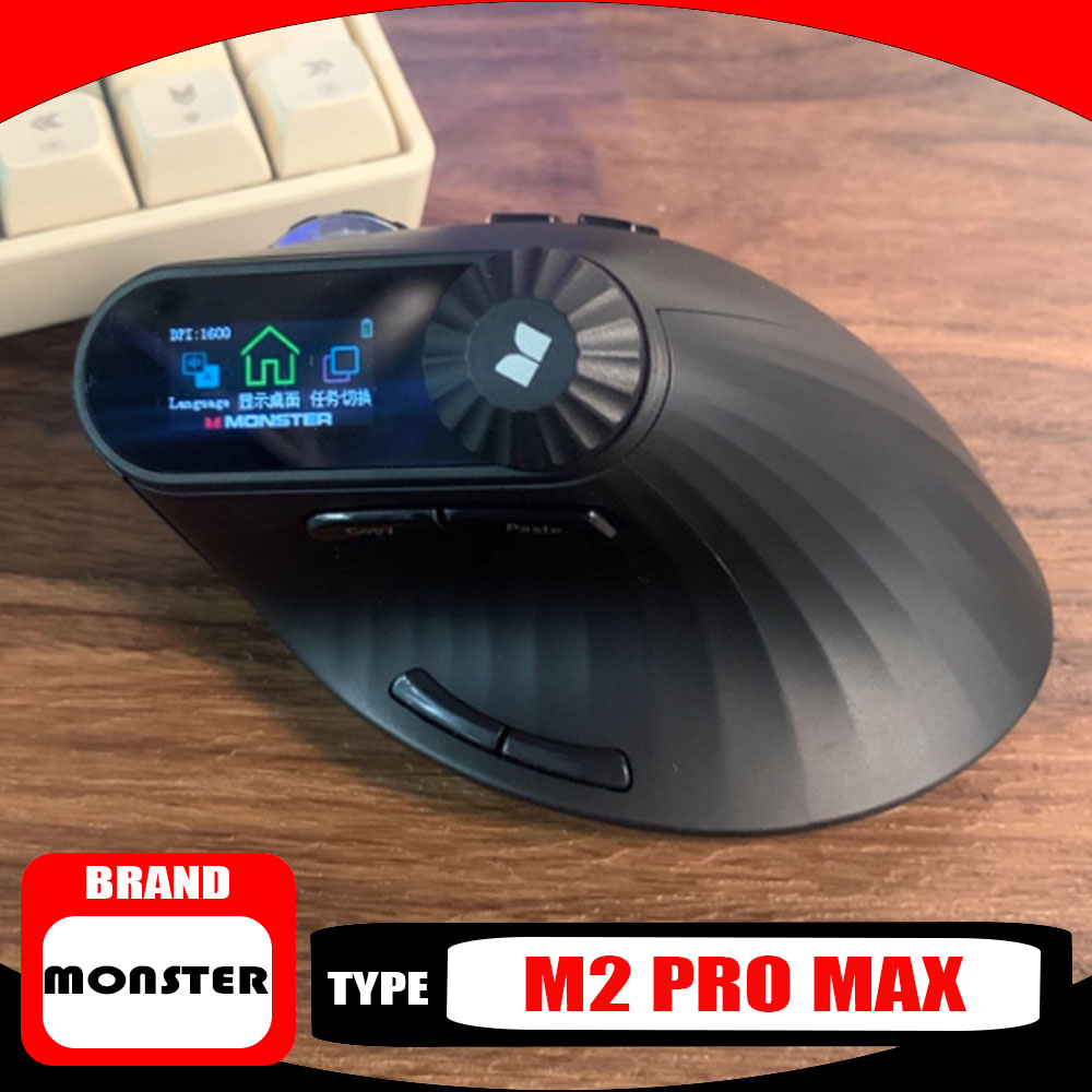 Ergonomic Mouse Vertical - Monster M2 PRO MAX ゲーミングマウス 充電式
