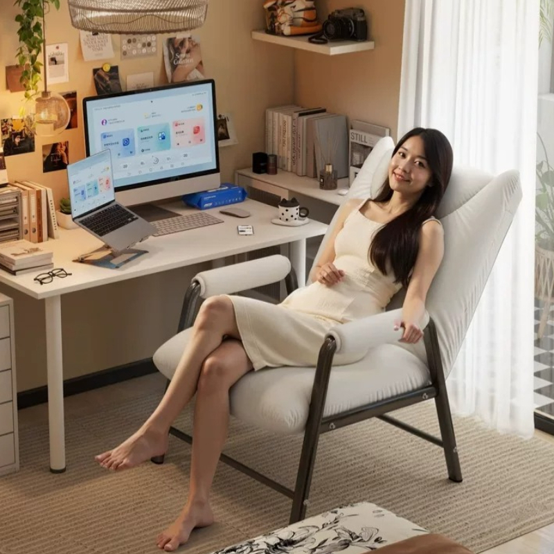 Office Tech Design - オフィスリクライニングチェア、人間工学に基づいたデザイン、5ゾーンサポート、防汚テック生地、長時間座っても快適、寝室や仕事に最適