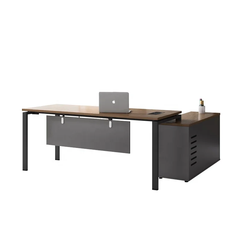 現代的なハイテクオフィス家具脚テーブル木製建築L字型法金属脚 - Office Tech Design のレビューと価格