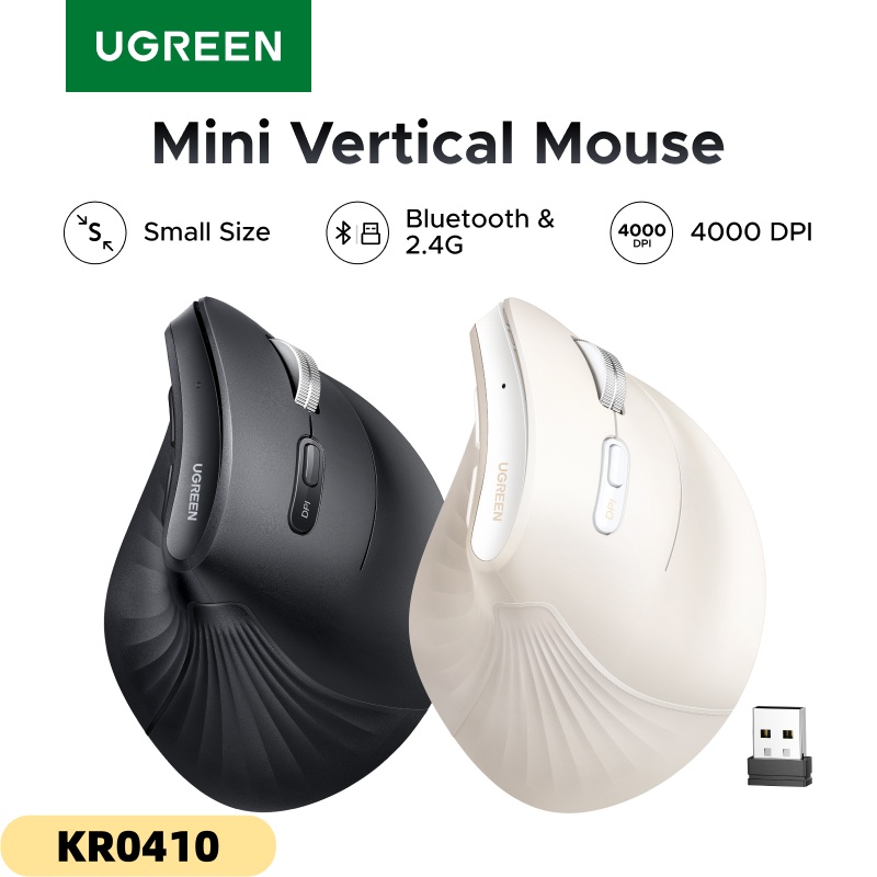 UGREEN 垂直型ワイヤレスマウス 小型 Bluetoot - Ergonomic Mouse Vertical のレビューと価格