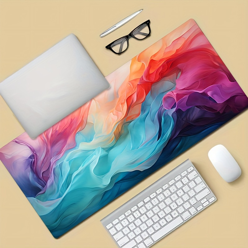 大型抽象カラーマウスパッド、テックマウスパッド、デスクマット - Office Tech Decor のレビューと価格