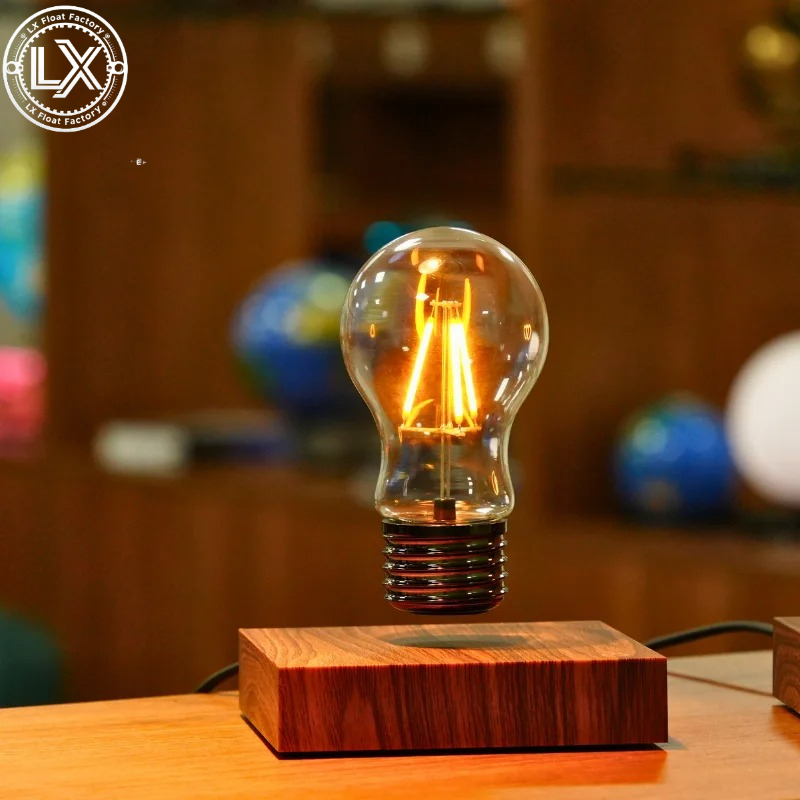 磁気浮上式ワイヤレスLED電球デスクランプ、ユニークなギフト - Office Tech Decor のレビューと価格