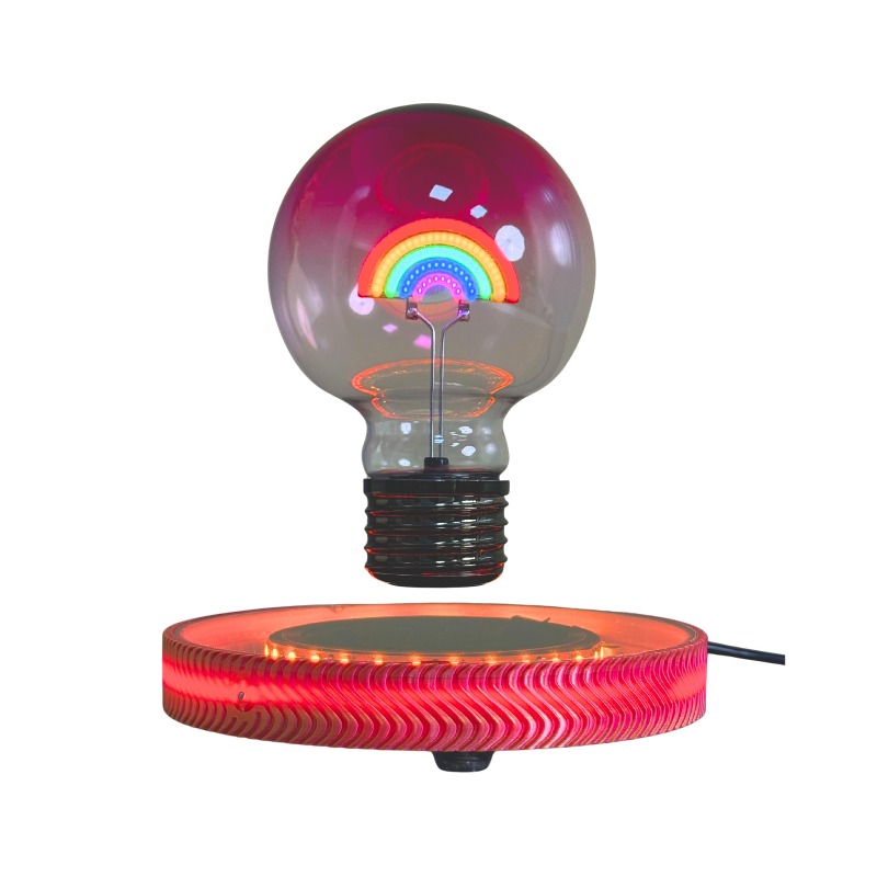 空中浮遊ワイヤレスLED電球デスクランプ、男の子と女の子のた - Office Tech Decor のレビューと価格