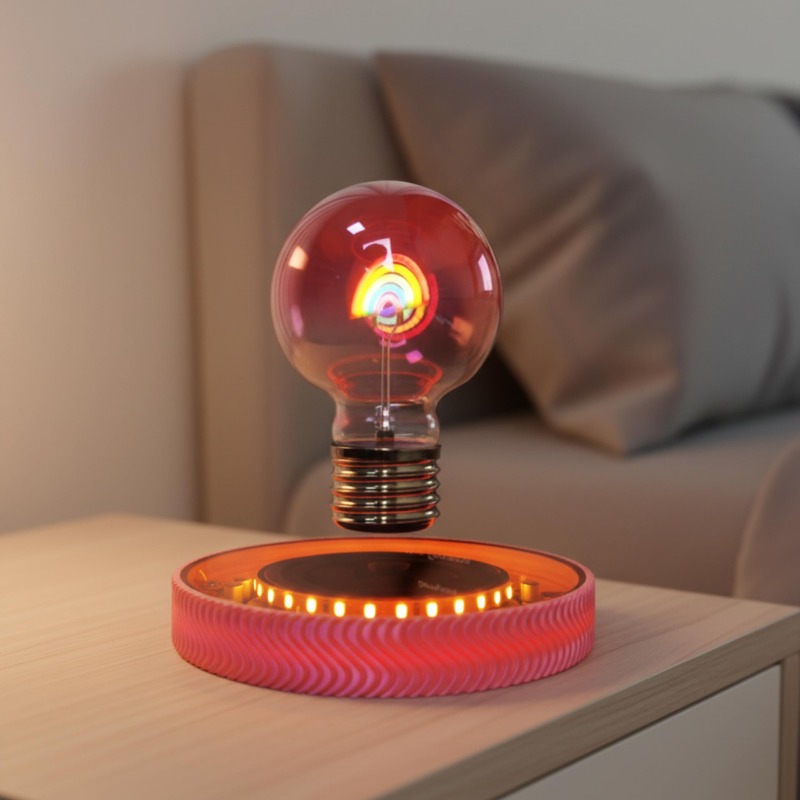 空中浮遊ワイヤレスLED電球デスクランプ、男の子と女の子のた - Office Tech Decor のレビューと価格