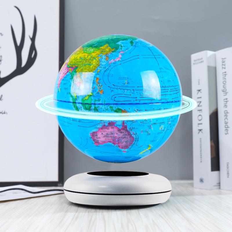 磁気浮上地球儀 8インチ 浮遊地球 ハイテクLEDライトアッ - Office Tech Decor のレビューと価格